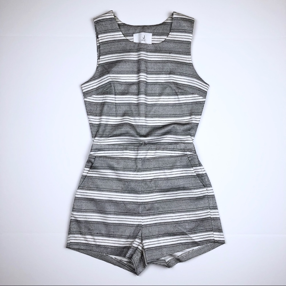J.O.A. Structured Open Back Romper